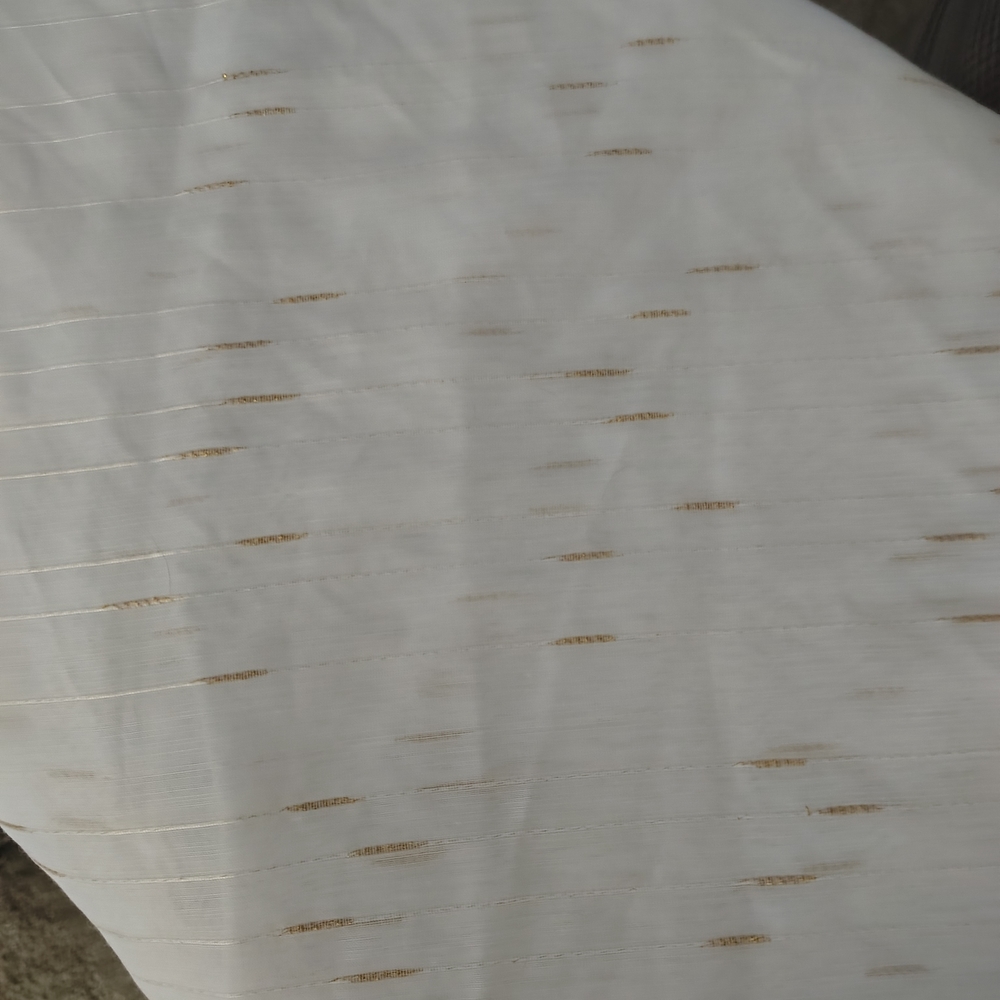 Elegant Creme and Gold Curtain Panels